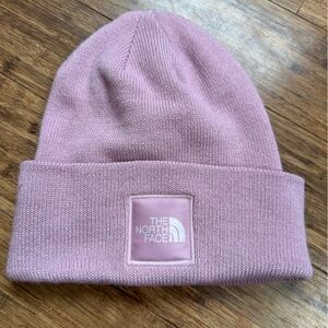 The North Face Dusty Rose Knit Cuffed Beanie